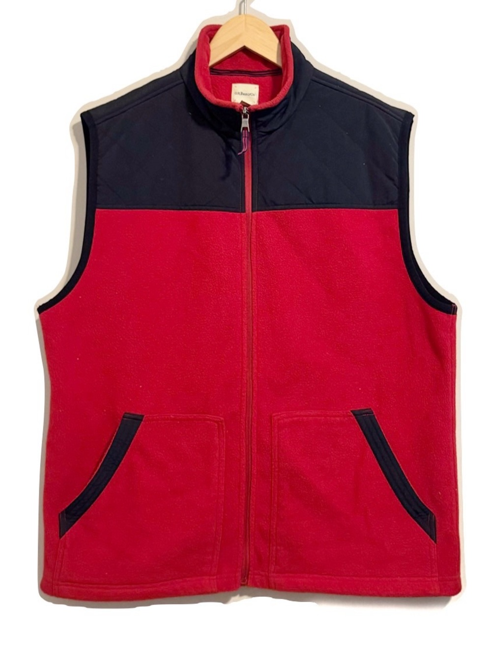 Bass Vest 3 for 15 SALE CLEARANCE Bass Red and Black Fleece Vest Large